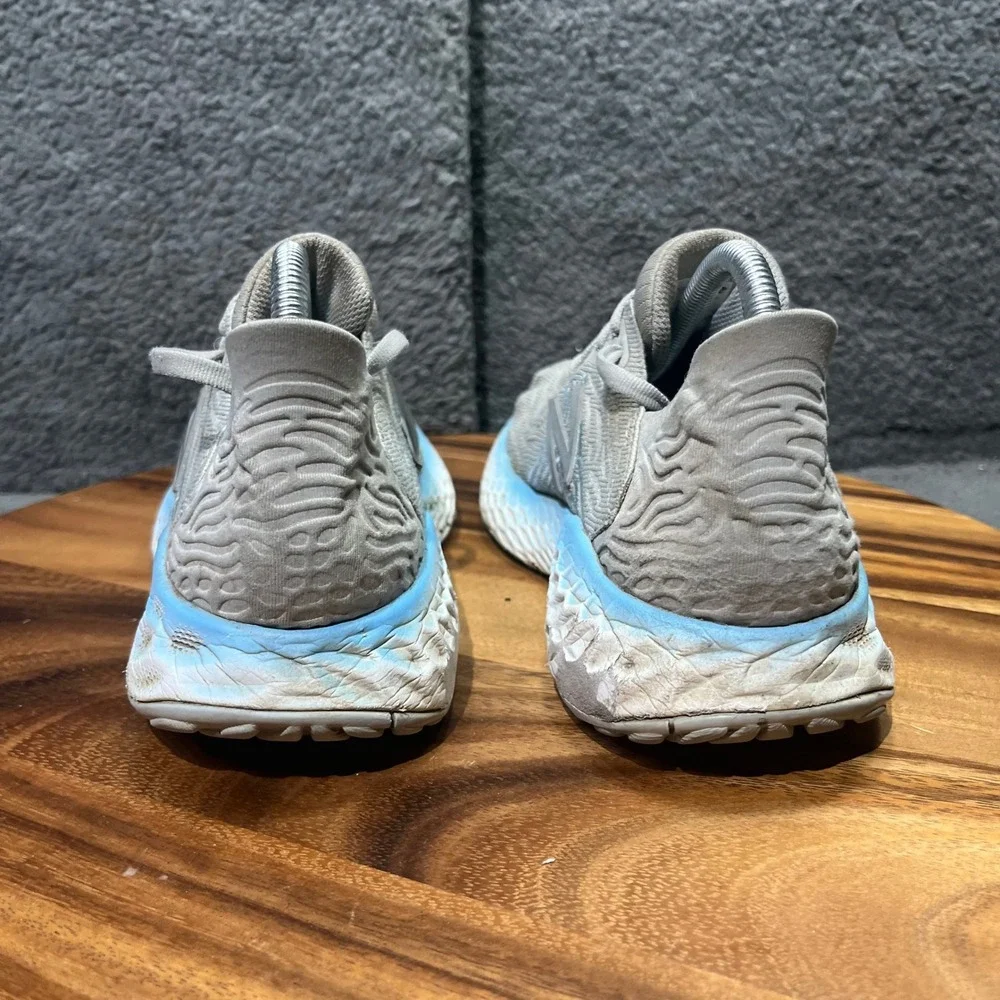New Balance Fresh Foam Gray Blue Running Shoes Women's‎ Sneakers NO INSOLES